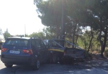 Τροχαίο τωρα με εναν τραυματια