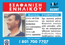 Εξαφάνιση ενηλίκου,κοινοποιήστε