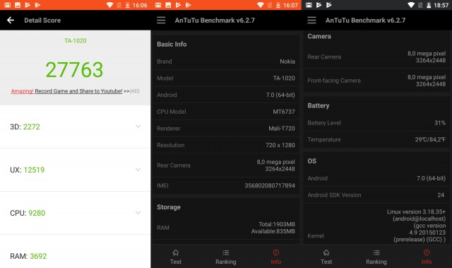 Antutu Nokia 3