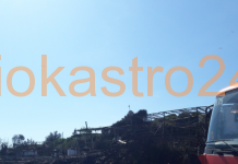 Φωτογραφίες απο το καμένο κάμπινγκ της Αμμουλιανής