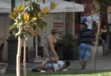 Σοκάρει το βίντεο απο την συμπλοκή αλλοδαπών στο κέντρο της Θεσσαλονίκης