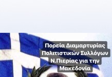 Σε λίγο ξεκινάει η διαμαρτυρία των Πολιτιστικών Συλλόγων της Πιερίας στα γραφεία του ΣΥΡΙΖΑ