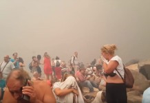 Ρεπορτάζ απο την κόλαση. Ένα βίντεο απο την παραλία στο Μάτι