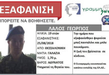 Εξαφάνιση 19χρονου από τη Θεσσαλονίκη – Η ζωή του βρίσκεται σε κίνδυνο