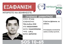 Εξαφάνιση 27χρονου στη Θεσσαλονίκη