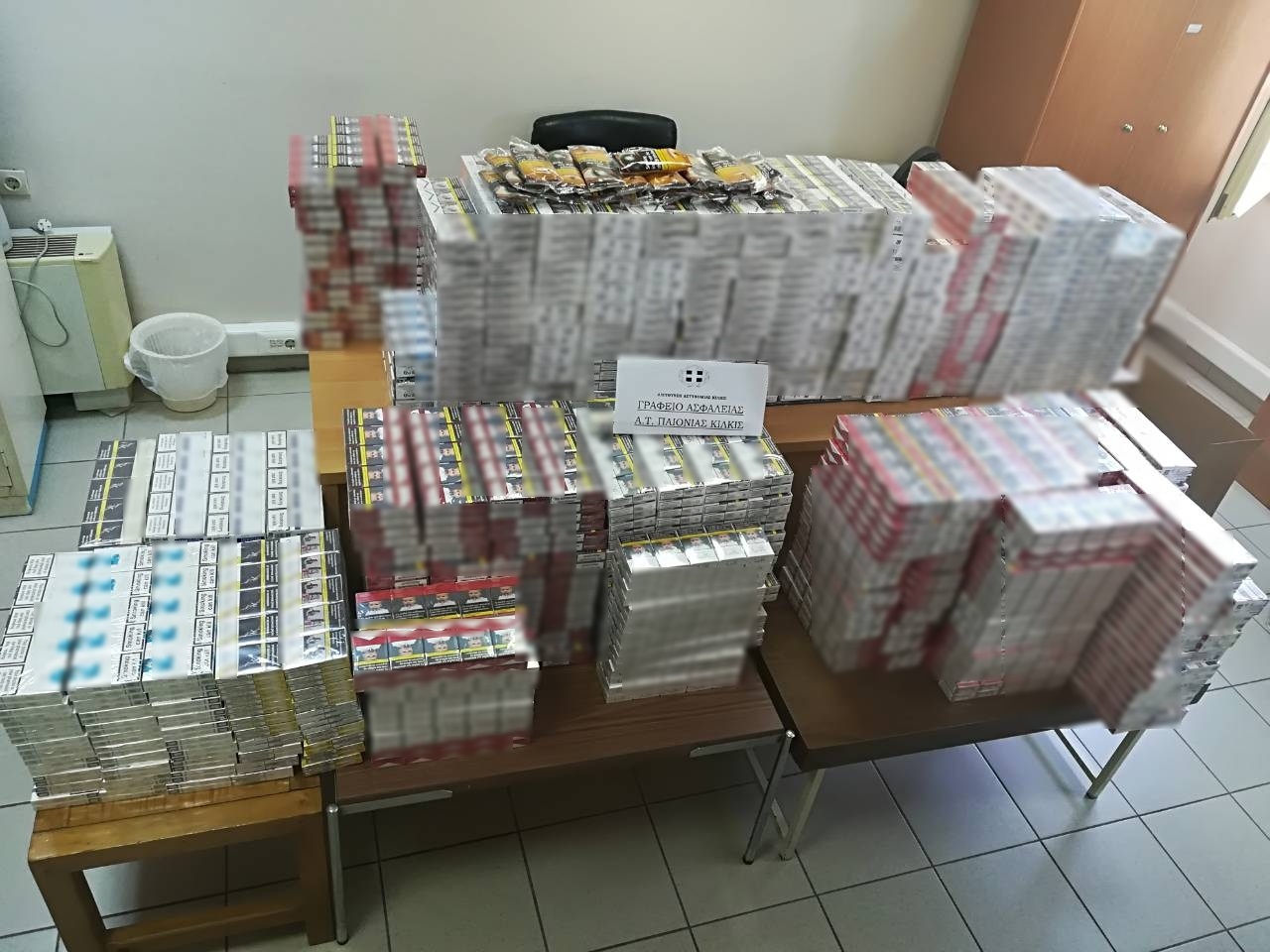 Κατάσχεση λαθραίων τσιγάρων ΑΤ Παιονίας