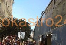 Βίντεο,Τώρα μεταφέρονται οι μετανάστες απο την Αριστοτέλους