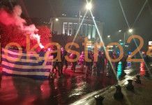 Δεκα προσαγωγές εξω απο το Παλαί ,κόσμος μπροστά στο Λευκό Πύργο,βιντεο