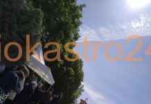 Ο πρώτος Αγιασμός στο εκκλησάκι Αγίου Γεωργίου στο Παλαιόκαστρο