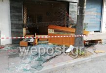 Ξήλωσαν χρηματοκιβώτιο και την πρόσοψη κοσμηματοπωλείου στην Μηχανιώνα Θεσσαλονίκης,φωτο-βίντεο