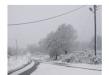 Και η Θέρμη στα λευκά! Στους 15 πόντους το χιόνι στο ορεινό Λιβάδι