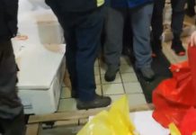 Επική καζούρα Αρειανών στην ιχθυόσκαλα Μηχανιώνας,βίντεο