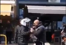 Πολίτης κινήθηκε απειλητικά κατά αστυνομικών όταν πήγαν για έλεγχο,βίντεο