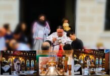 Ωραιόκαστρο:Με όλα τα μέτρα προστασίας η πρώτη Θεία Λειτουργία μετά το lockdown,φωτογραφίες