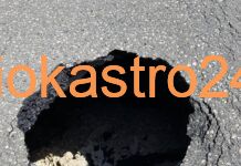 ΠΡΟΣΟΧΗ στον δρόμο Θεσσαλονίκης στο Ωραιόκαστρο. Επικίνδυνη λακκούβα