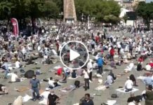 Δεύτερη άλωση της Πόλης – Ζωντανή εικόνα απο την Αγία Σοφία Κωσταντινουπόλεως