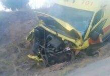 Χαλκιδική: Τροχαίο Ι.Χ. με ασθενοφόρο του ΕΚΑΒ,βίντεο