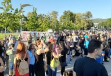 Διαμαρτυρία στη Θεσσαλονίκη για τη μη χρήση μάσκας στα σχολεία,φωτο