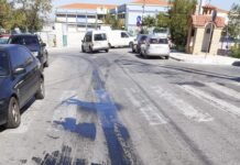 Κίνδυνος στους δρόμους των Μετεώρων λεωφορείο του ΟΑΣΘ γέμισε λάδια στο οδόστρωμα