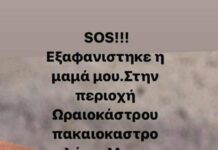 ΠΡΟΣΟΧΉ Εξαφάνιση ηλικιωμένης από το Ωραιόκαστρο