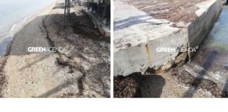 Η διάβρωση καταπίνει τις ακτές της ανατολικής Θεσσαλονίκης