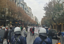 Ένταση και προσαγωγές στη Θεσσαλονίκη, βίντεο