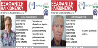 Δεν βρέθηκαν ακόμη οι δυο ηλικιωμένοι που εξαφανίστηκαν απο το Ωραιόκαστρο Θεσσαλονίκης