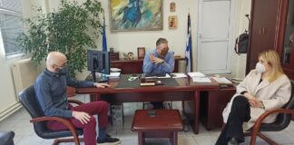 Συνάντηση Π. Τσακίρη με την συντονίστρια της ΠΚΜ για το προσφυγικό-μεταναστευτικό, Μ. Δερμεντζοπούλου