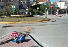 Πρωτοχρονιάτικο τροχαίο στο Ωραιόκαστρο σε απαγορευτική ώρα