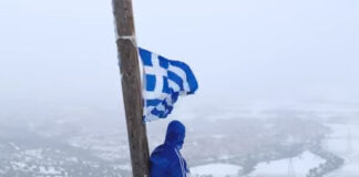 Μοναδικό βίντεο απο το χιονισμένο βουνό του Ωραιοκάστρου