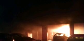 Θεσσαλονίκη : Πύρινη κόλαση απο την εμπρηστική επίθεση σε πυλωτή