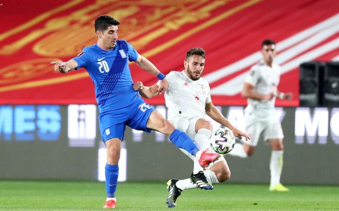 ÌÁÍÔÁËÏÓ ÊÁÍÁËÅÓ <br><br> ÉÓÐÁÍÉÁ - ÅËËÁÄÁ <br>(ÐÑÏÊÑÉÌÁÔÉÊÁ ÌÏÕÍÔÉÁË 2022) <br> SPAIN - GREECE <br>(EUROPEAN QUALIFIERS)