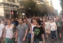 Πορεία κατά των υποχρεωτικών εμβολιασμών στο κέντρο της Θεσσαλονίκης, βίντεο