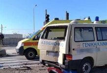 Θεσσαλονίκη: Τρεις τραυματίες από εκτροπή ιδιωτικού ασθενοφόρου