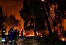 Σε πύρινο κλοιό η χώρα – Μάχη με τις φλόγες δίνουν πυροσβέστες και εθελοντές (video)