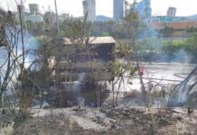 Θεσσαλονίκη: Αυτοκίνητο κάηκε ολοσχερώς στο Δερβένι, φωτο