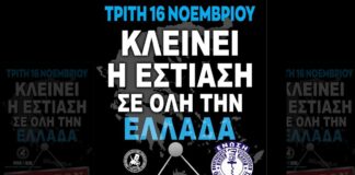 Κλείνει η εστίαση την Τρίτη – Ζητούν στήριξη μετά τα νέα μέτρα