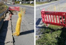 Ωραιόκαστρο: Δυο χρόνια μετά και κεντρικός δρόμος συνεχίζει να καταρρέει