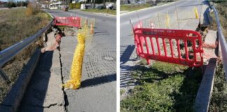 Ωραιόκαστρο: Δυο χρόνια μετά και κεντρικός δρόμος συνεχίζει να καταρρέει