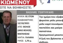 Βόλος- Οικογενειακό δράμα: Αγνοείται ο πατέρας – Πέθανε η μάνα από κορονοϊο