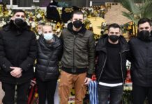 Δολοφονία Άλκη: “μια γροθιά” οι ομάδες της Θεσσαλονίκης (εικόνες)
