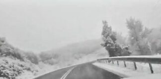 Χιονίζει στο Ωραιόκαστρο- Ελεγχόμενη κατάσταση