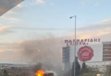 ΤΩΡΑ: Φωτιά σε ΙΧ στην είσοδο Ωραιοκάστρου – Κλειστό ο δρόμος , φωτο