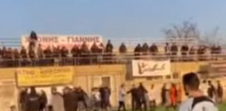 Άγριο επεισόδιo σε αγώνα ποδοσφαίρου μεταξύ Νίκης Νεοχωρούδας με ΠΑΟΚ Διάπλαση, βίντεο