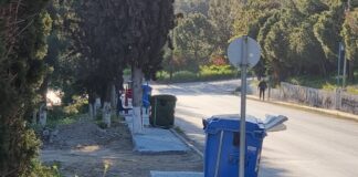 Ωραιόκαστρο: Καινούρια πεζοδρόμια! Δυστυχώς πάλι για κάδους, βίντεο