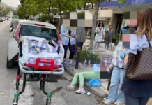 Θεσσαλονίκη: ΙΧ παρέσυρε μητέρα και κόρη στην Καλαμαριά (ΦΩΤΟ)