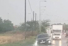 Ωραιόκαστρο τώρα: ΙΧ εγκλωβίστηκε στον προέκταση Μαιάνδρου, βίντεο