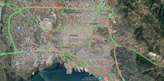 Χάρτης κίνησης στη Θεσσαλονίκη ΤΩΡΑ