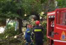 Κακοκαιρία στη Θεσσαλονίκη: Έκλεισε μέρος της Αγίου Δημητρίου – 150 κλήσεις στην Πυροσβεστική