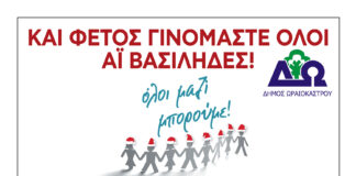Συγκέντρωση χριστουγεννιάτικων δώρων στο Δήμο Ωραιοκάστρου